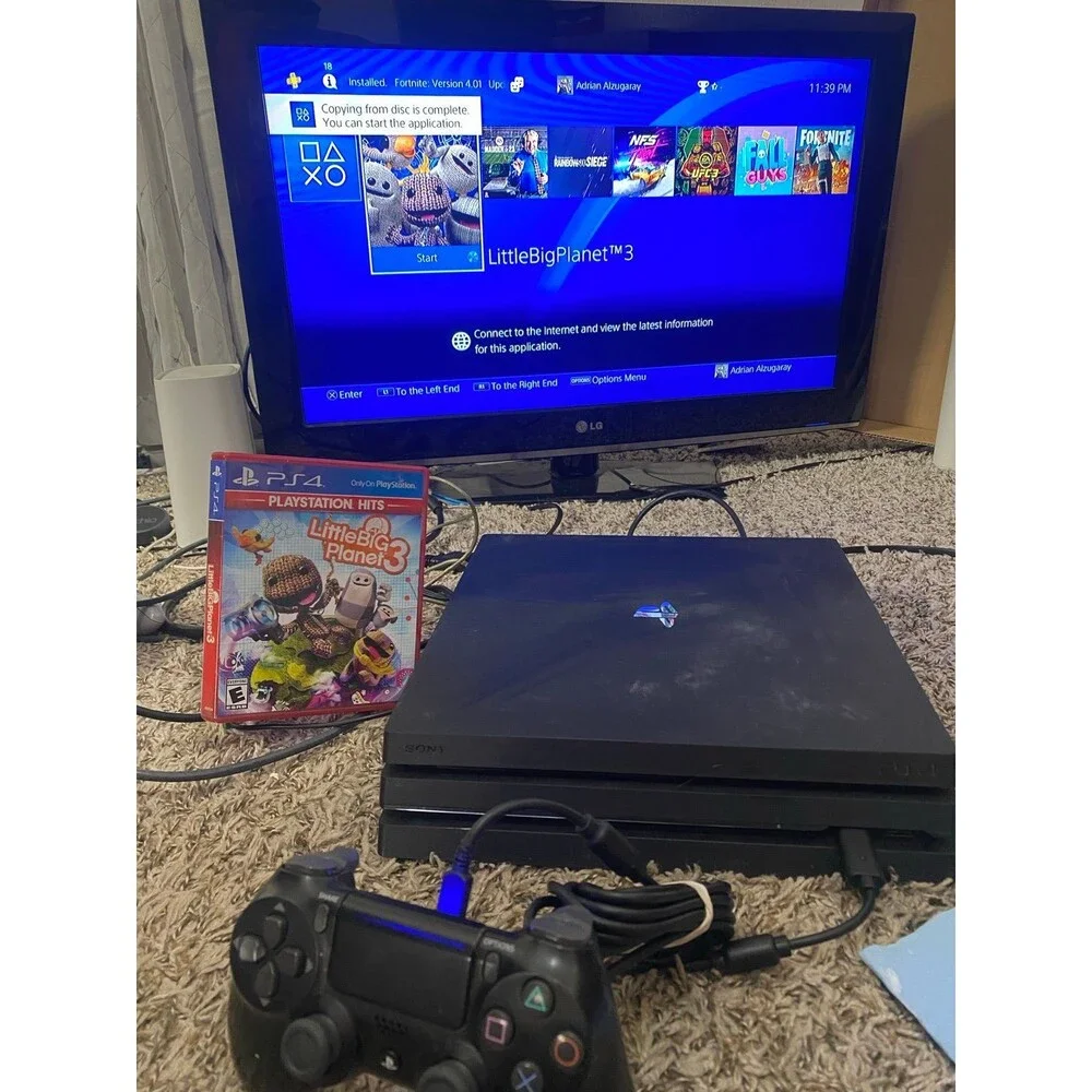 Sony PlayStation 4 Pro 1TB LOW FIRMWARE PS4 v10 With Controller Tested ps4 pro